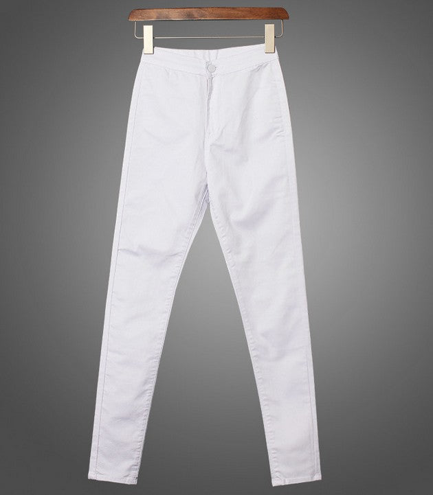 High Waist Jeans Pencil Stretch Denim Pants