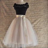 Knee Length Tulle Tutu Women Skirt