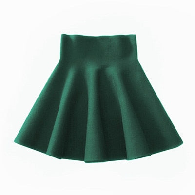 Women Skirt Knitting Woolen Midi Skirt
