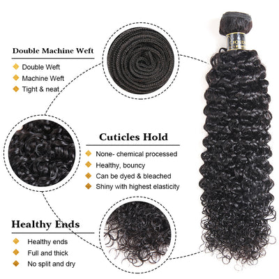 Hair Brazilian Afro Kinky Curly Human Hair Weave