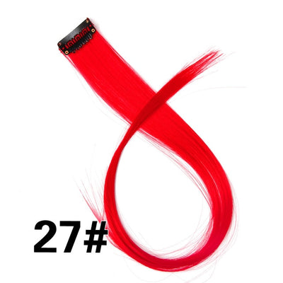 57 Colors 50CM Single Clip In One Piece Hair Extensions