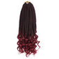 Crochet Hair Box Braids Curly Ends Ombre Synthetic Hair