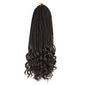 Crochet Hair Box Braids Curly Ends Ombre Synthetic Hair