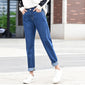 Denim pants female summer autumn loose casual jeans