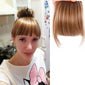 Natural Black Brown Neat Front Clip In Hair Bangs