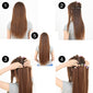 Clip In Hair Extension Ombre Bayalage Long Straight Flase Hair