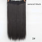 5 Clips Synthetic Hair Long Straight Blonde Clip In Hair Extensions