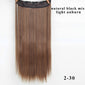 5 Clips Synthetic Hair Long Straight Blonde Clip In Hair Extensions