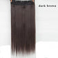 5 Clips Synthetic Hair Long Straight Blonde Clip In Hair Extensions