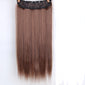 5 Clips Synthetic Hair Long Straight Blonde Clip In Hair Extensions