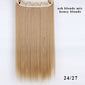 5 Clips Synthetic Hair Long Straight Blonde Clip In Hair Extensions