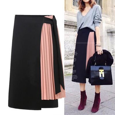 Women skirt Casual Polyester Chiffon