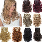 Clip in Hair Extensions 8pcs 22inch 55 cm Long Hairpiece