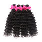 Brazilian Hair Weave 3/4 Bundles With Closure Human Hair Bundles