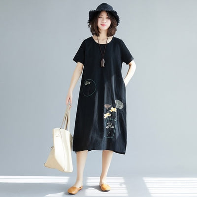 Loose long summer elegant sun dress clothes