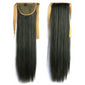Tie on Ponytail Hair Extension Tail Hairpiece Long Straight Synthetic Women's Hair