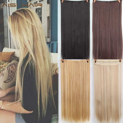 HAIR 22 inch(55cm)  Long Straight Women Clip in Hair Extensions