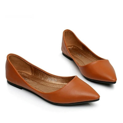 Woman Genuine Leather Flat Shoes