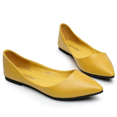 Woman Genuine Leather Flat Shoes