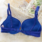 Simple push up bra front button candy color