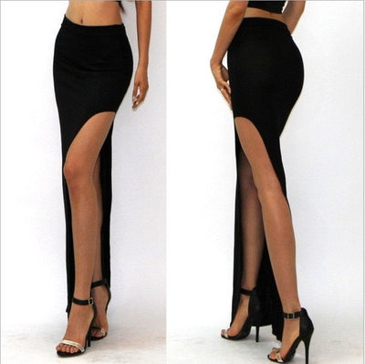 Women Skirt Lady Open Side Split Skirt