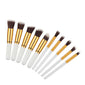 10pcs Rainbow Makeup Brushes Set