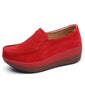 Platform Loafers Ladies Elegant Genuine Leather
