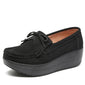 Platform Loafers Ladies Elegant Genuine Leather