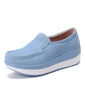 Platform Loafers Ladies Elegant Genuine Leather
