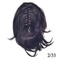 Braiding Hairpiece Synthetic Hair Blonde Black Clip In Hair Extension