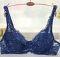 Women's Lace Unlined Underwire Push Up Bra