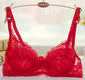 Women's Lace Unlined Underwire Push Up Bra