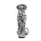 Women Ankle Strap Sandals Snake Print Square heel