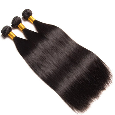 Straight Hair Bundles With Closure Brazilian Hair Weave