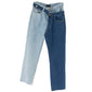 High Waist Patchwork Detachable Blue Jeans
