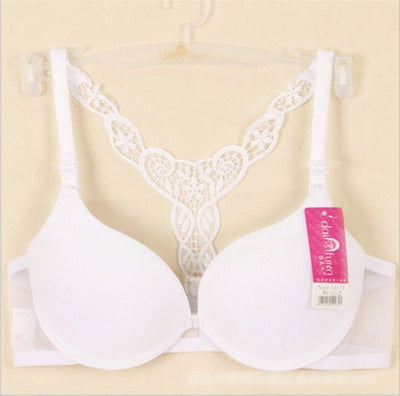 Women thin cup brassiere lace back underwear
