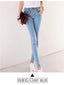 Thin waist jeans nine Korean female