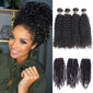 Hair Brazilian Afro Kinky Curly Human Hair Weave