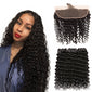 Deep Wave Bundles With  Frontal brazalian hair weave