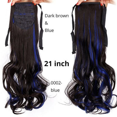 Long Wave Clip In Hair Tail False Hair Ponytail