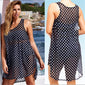 Women Chiffon Polka Dot perspective Mini Sun Dress