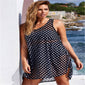 Women Chiffon Polka Dot perspective Mini Sun Dress