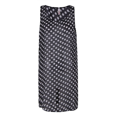 Women Chiffon Polka Dot perspective Mini Sun Dress