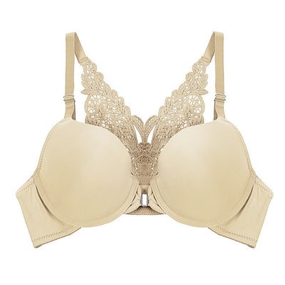Lace Bra For Women Front Closure Push Up