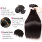 Straight Hair Bundles With Closure Peruvian Hair