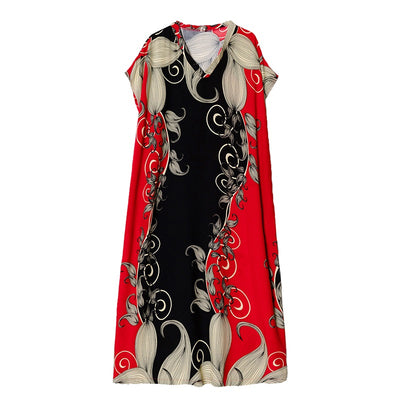 Cotton vintage floral plus size sun dress