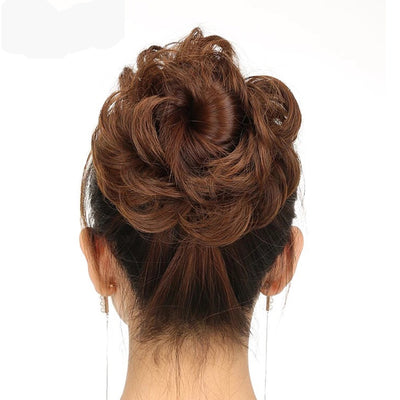 Synthetic Elastic Wavy Curly Hair Donut Curly