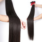 Straight Unprocessed Human Hair Natural Color