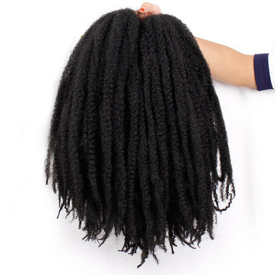 Ombre Marley Braids Hair Crochet Afro Kinky Synthetic Braiding Hair