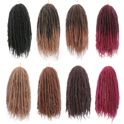 Ombre Marley Braids Hair Crochet Afro Kinky Synthetic Braiding Hair